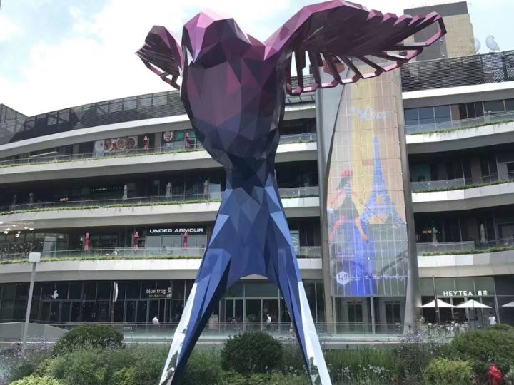 不锈钢鸽子雕塑效果图