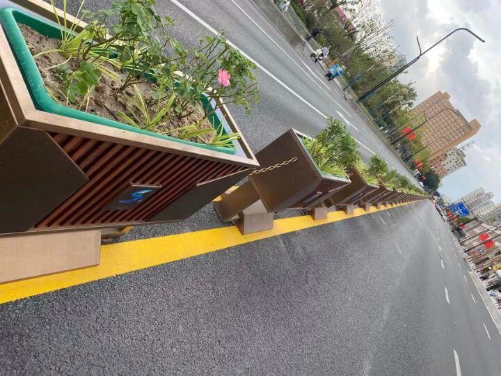 城市家具(jù)杭州不锈钢花(huā)箱效果图定制